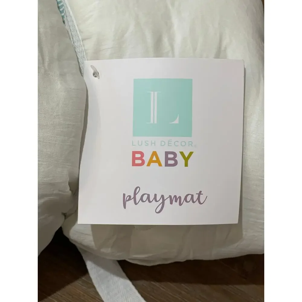 Lush Decor Baby Round Ruffle Play Mat, 36